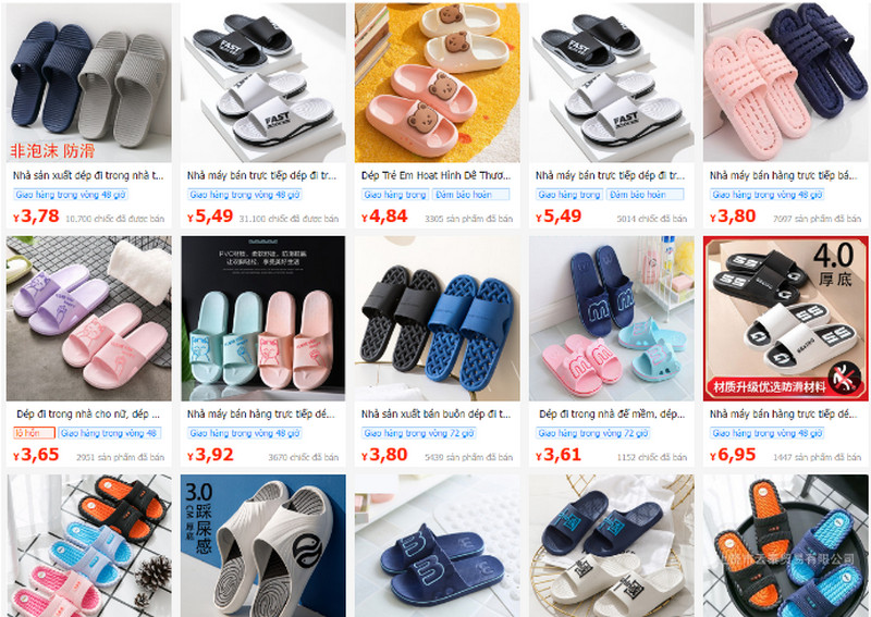 dép nhựa trung quốc